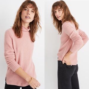 NWT Madewell 2X Inland Turtleneck Blush Sweater
